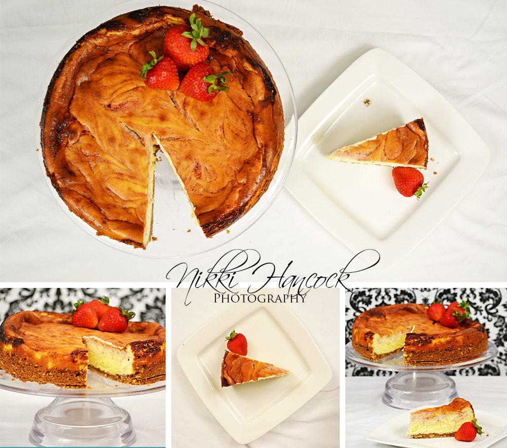 Heavenly creamy strawberry swirl cheesecake gluten free recipe