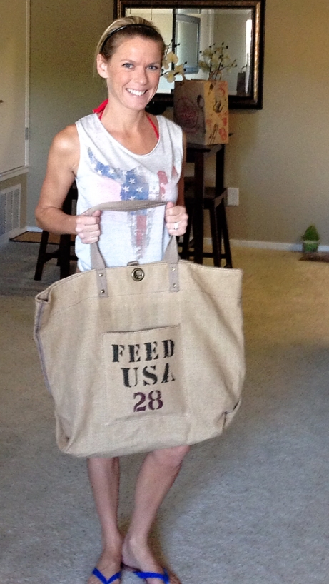 The purchase of this bag fed 28 hungry Americans... and it's super handy too! 